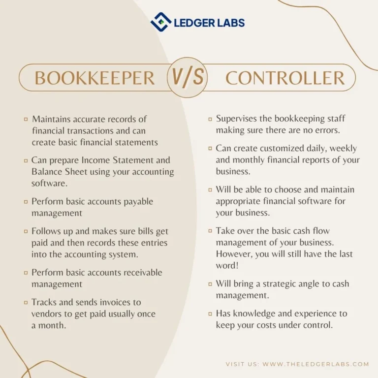 Bookkeeper vs Controller
