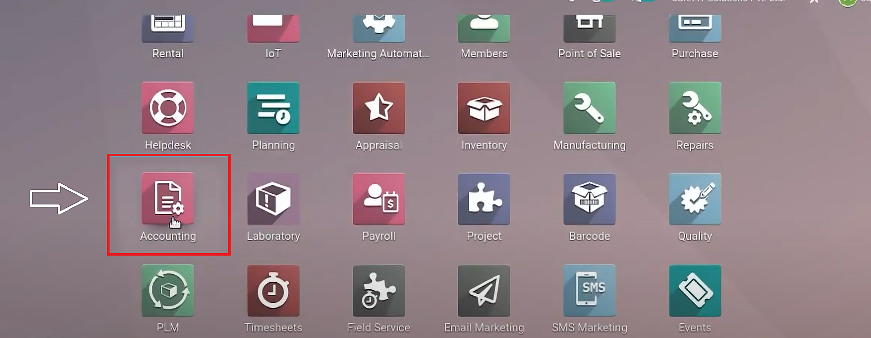 chart of accounts odoo