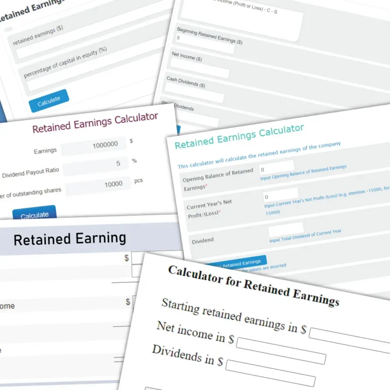 Retained Earning Calculator Calculate Your Business's Retained Earnings Online